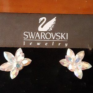 Swarovski crystal earrings pierced